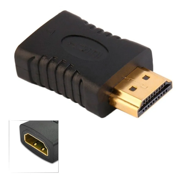 ADAPTADOR HDMI MACHO A HDMI HEMBRA