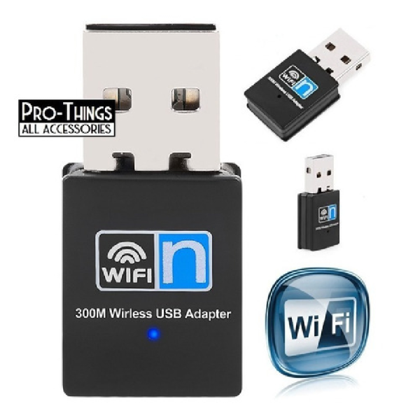 ADAPTADOR USB WIFI 300MBPS NANO 802.11N