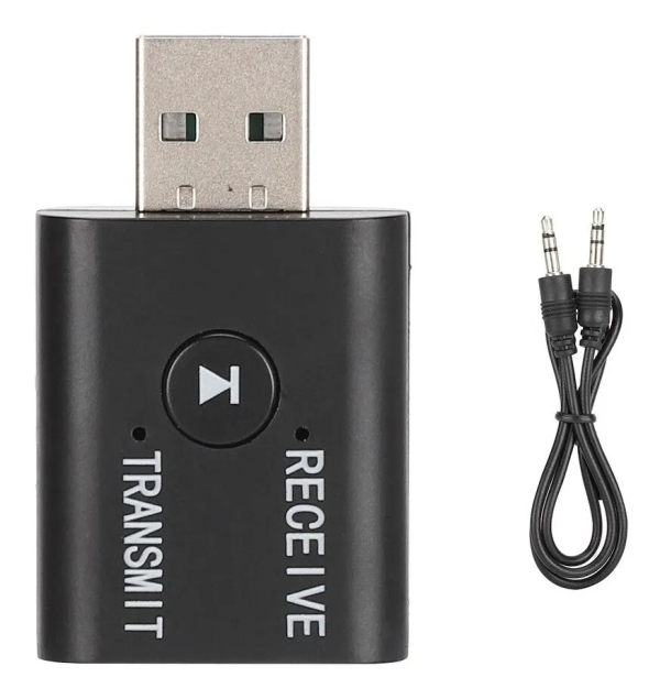 RECEPTOR Y TRANSMISOR DE AUDIO BLUETOOTH V5.0 2 EN 1